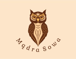 Projekt logo dla firmy Mądra Sowa  | Projektowanie logo